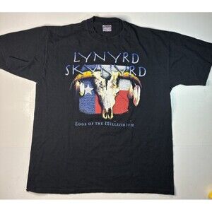 1999 Lynyrd Skynyrd Edge Millennium Houston TX Concert Tee XL All Sport Vintage
